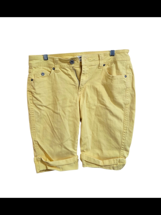 Cato Pants - Cato Yellow‎ Rolled-Hem Bermuda Shorts